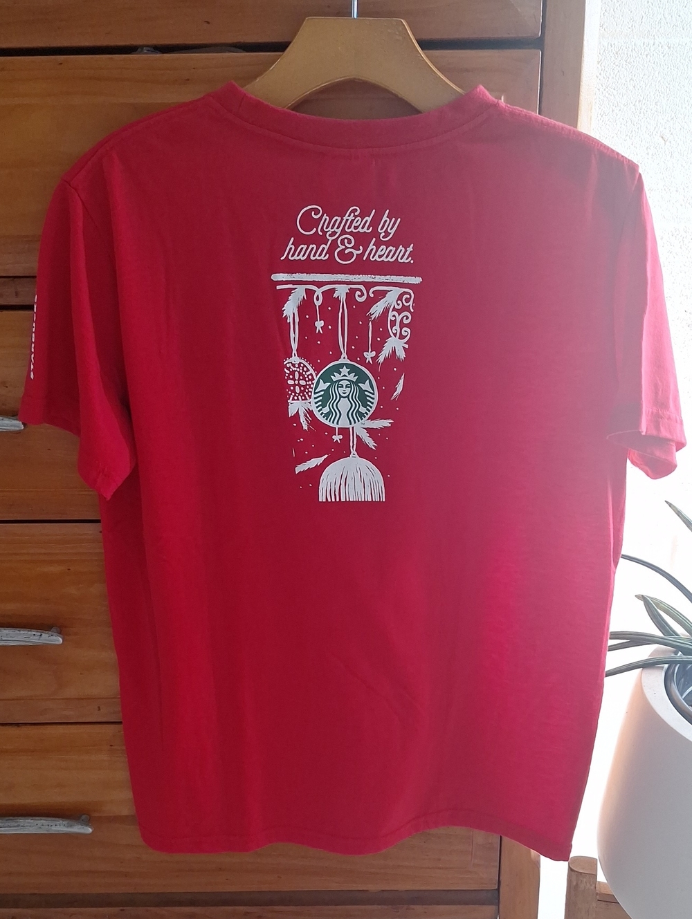 Starbucks Red Short-Sleeve T-Shirt with White Graphic